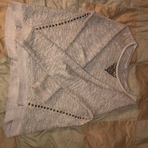 Lucky Lotus beaded accent sweatshirt